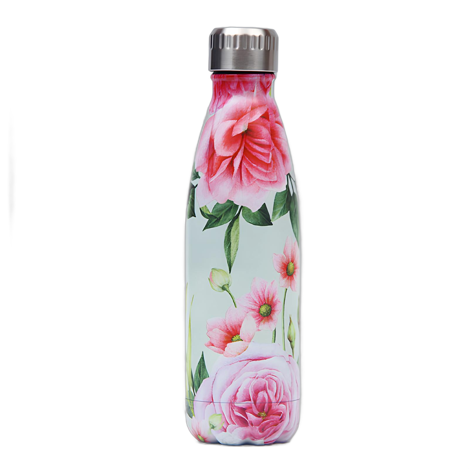 Bouteille isotherme en acier Inoxydable - Fleurie - UstensilesCulinaires