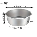 Moule à gâteaux rond en aluminium - UstensilesCulinaires