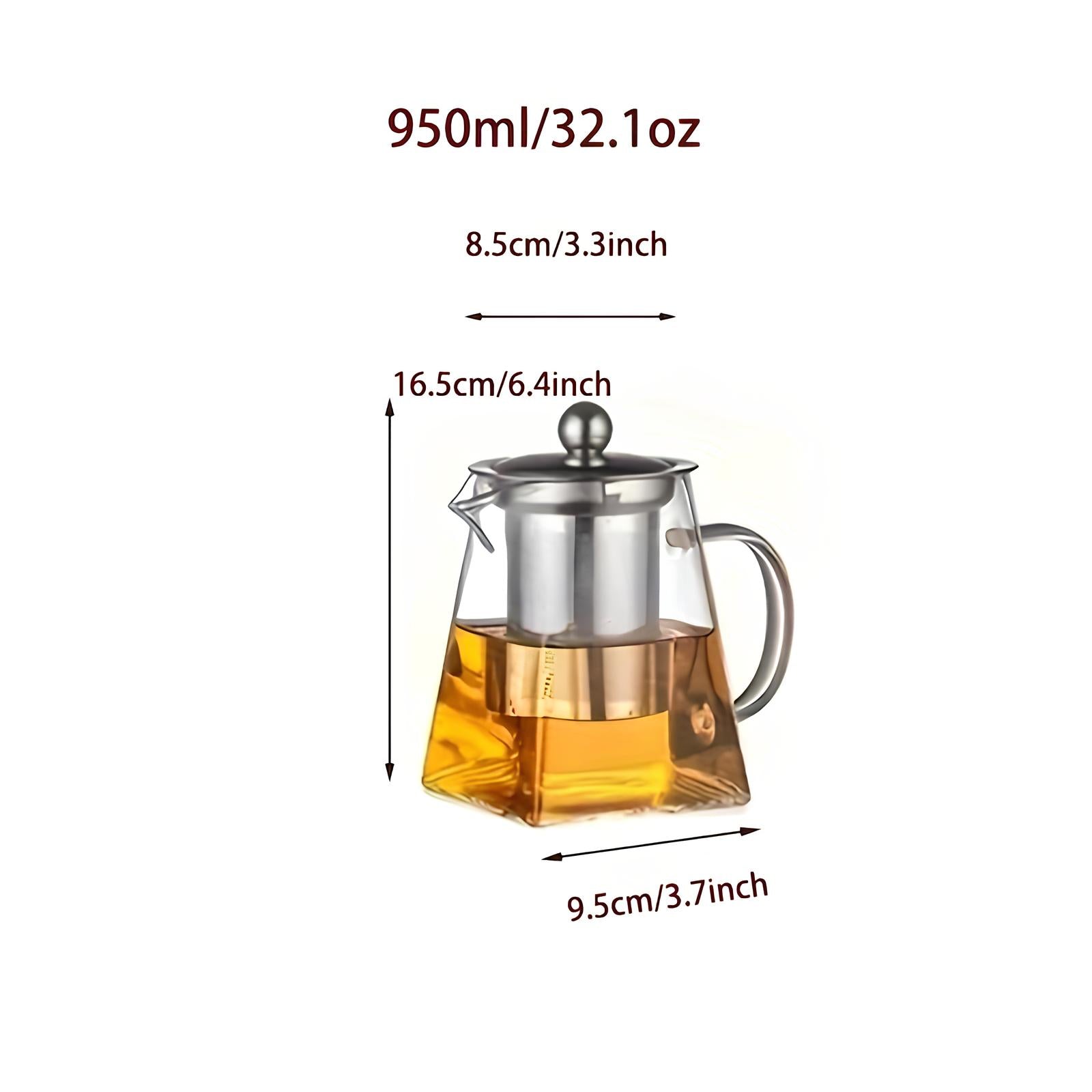 Théière infuseur en verre borosilicate - UstensilesCulinaires