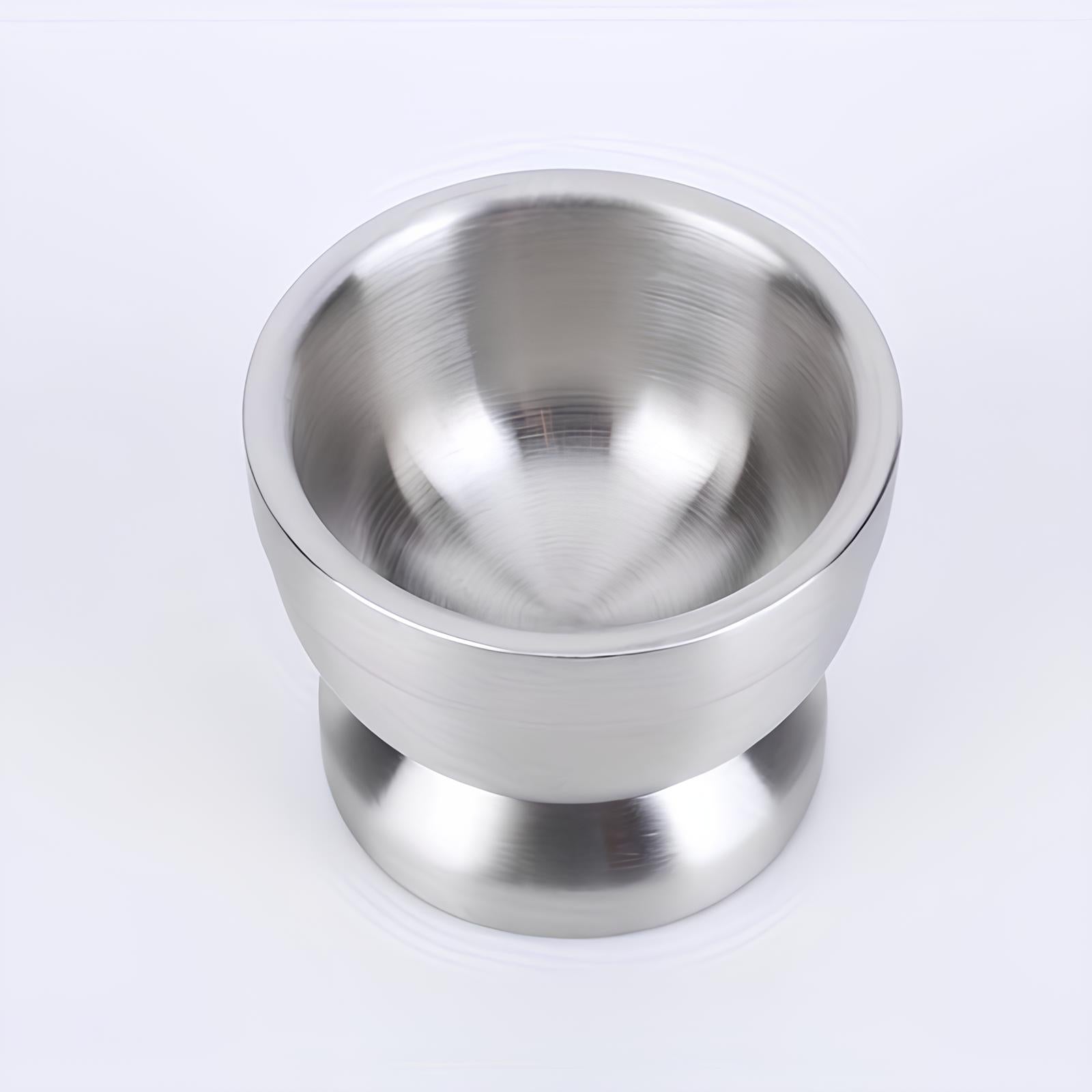 Mortier et pilon en acier inoxydable - UstensilesCulinaires