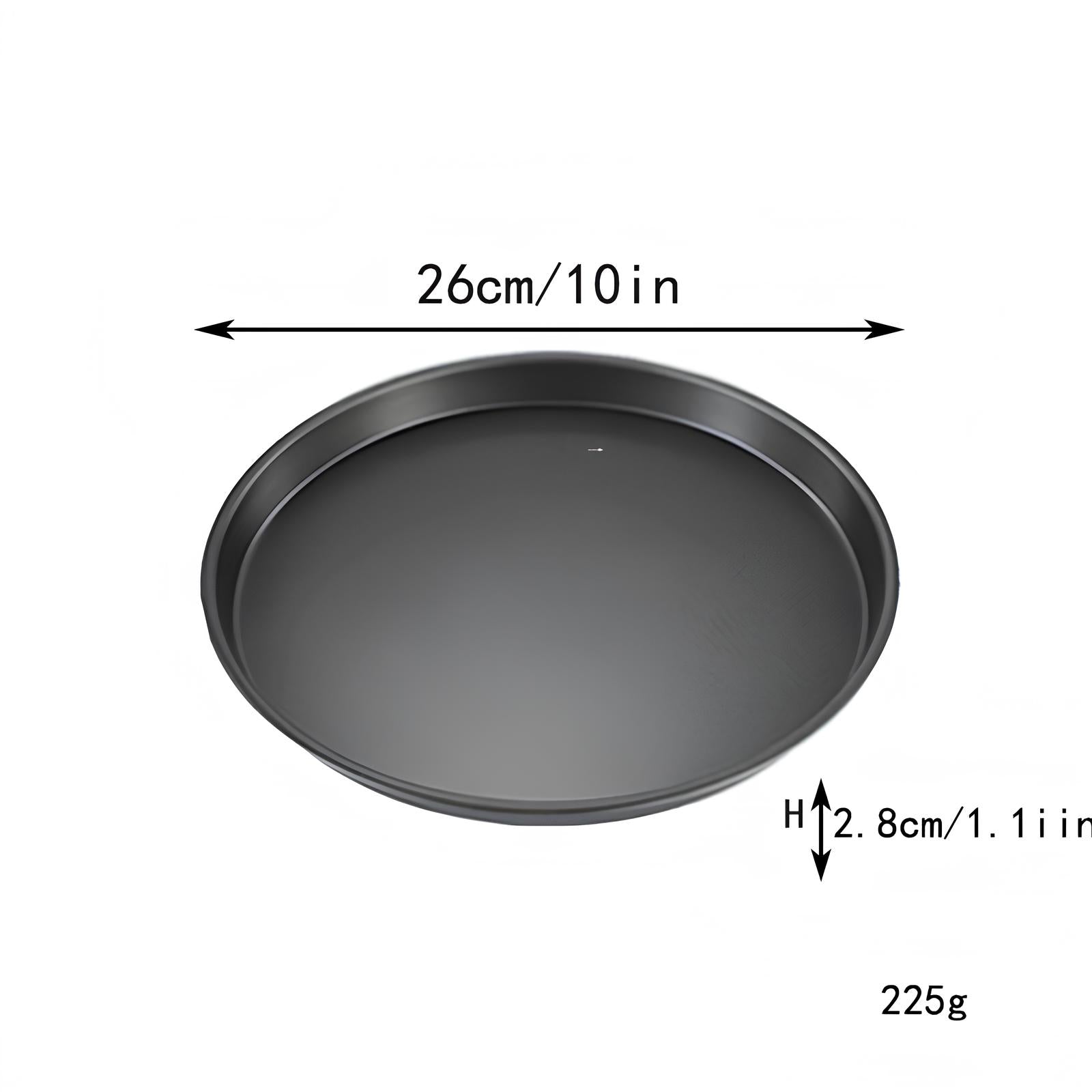 Plat à Four Rond en Acier Inoxydable - UstensilesCulinaires