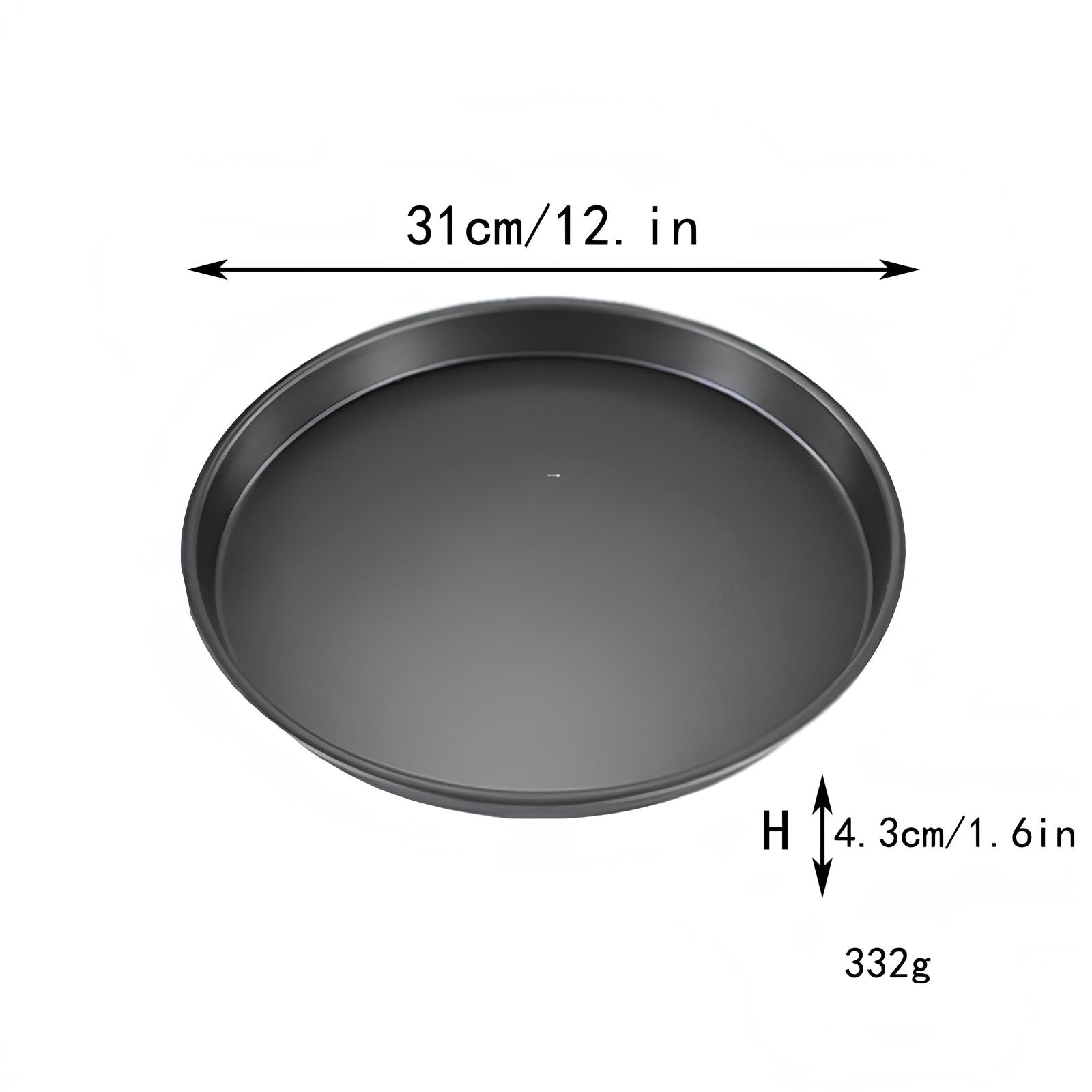 Plat à Four Rond en Acier Inoxydable - UstensilesCulinaires