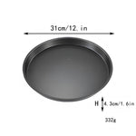 Plat à Four Rond en Acier Inoxydable - UstensilesCulinaires