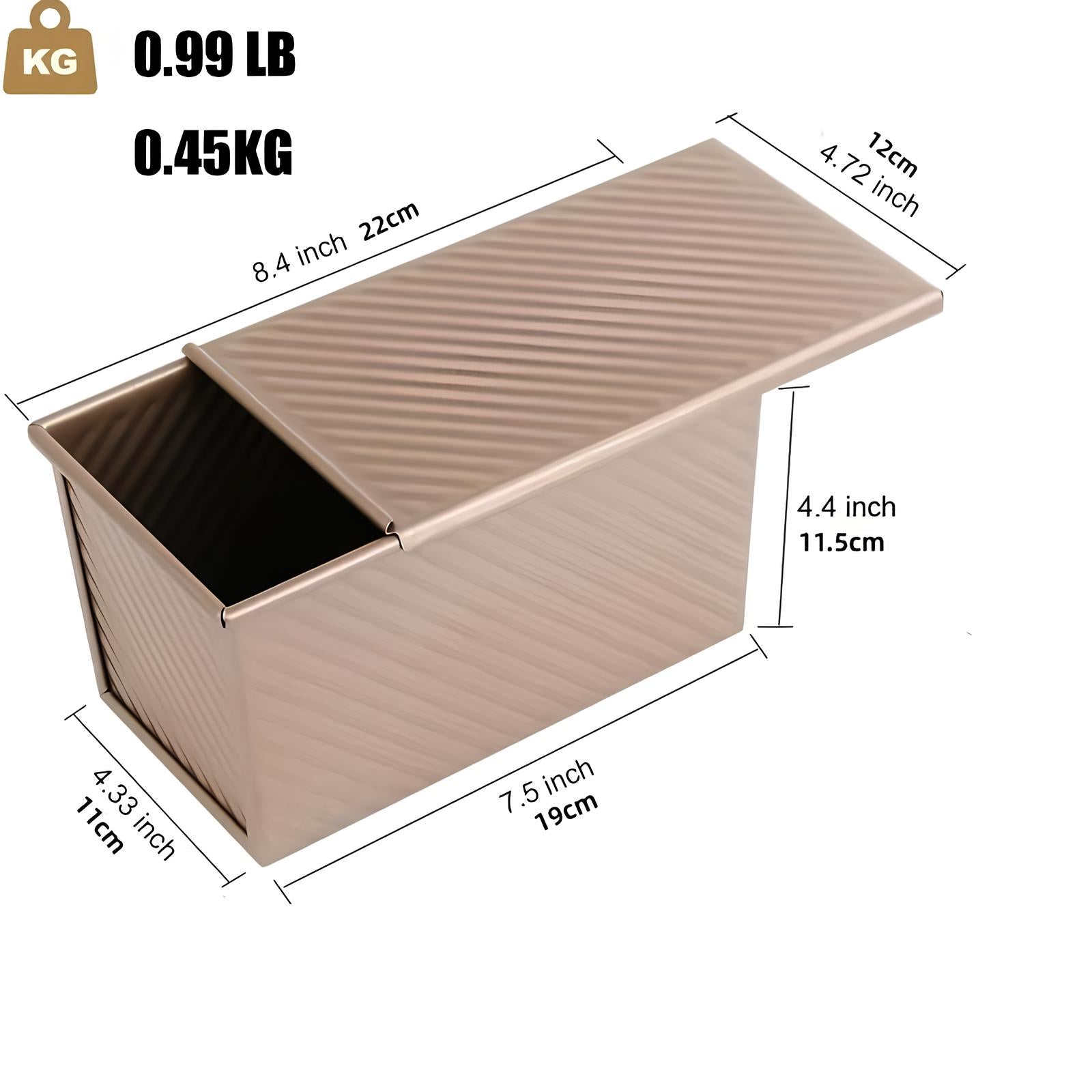 Moule à gâteau rectangulaire avec couvercle - UstensilesCulinaires