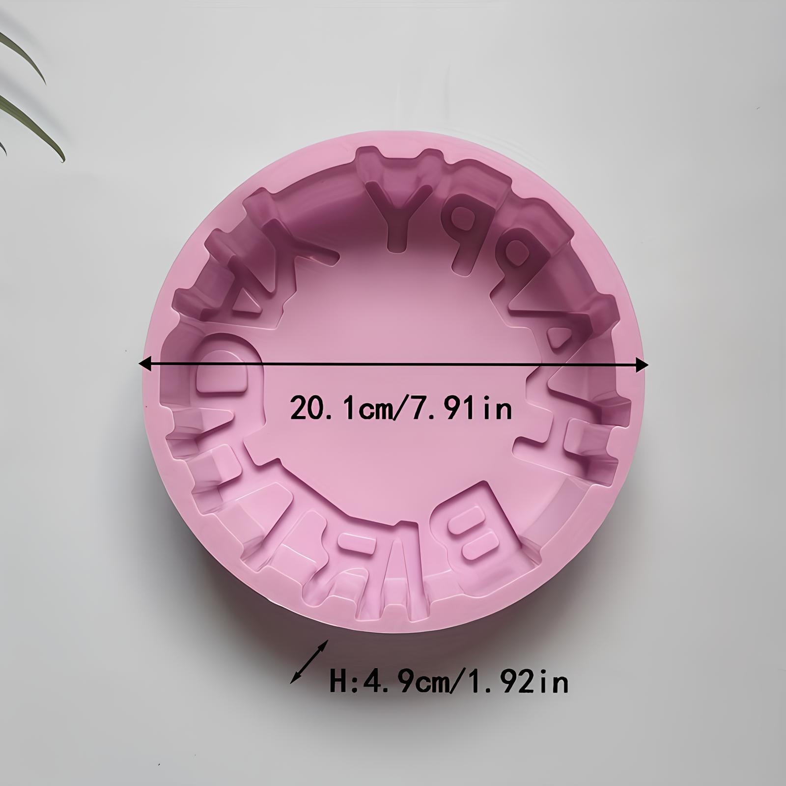 Moule à gâteau en silicone - Happy Birthday - UstensilesCulinaires