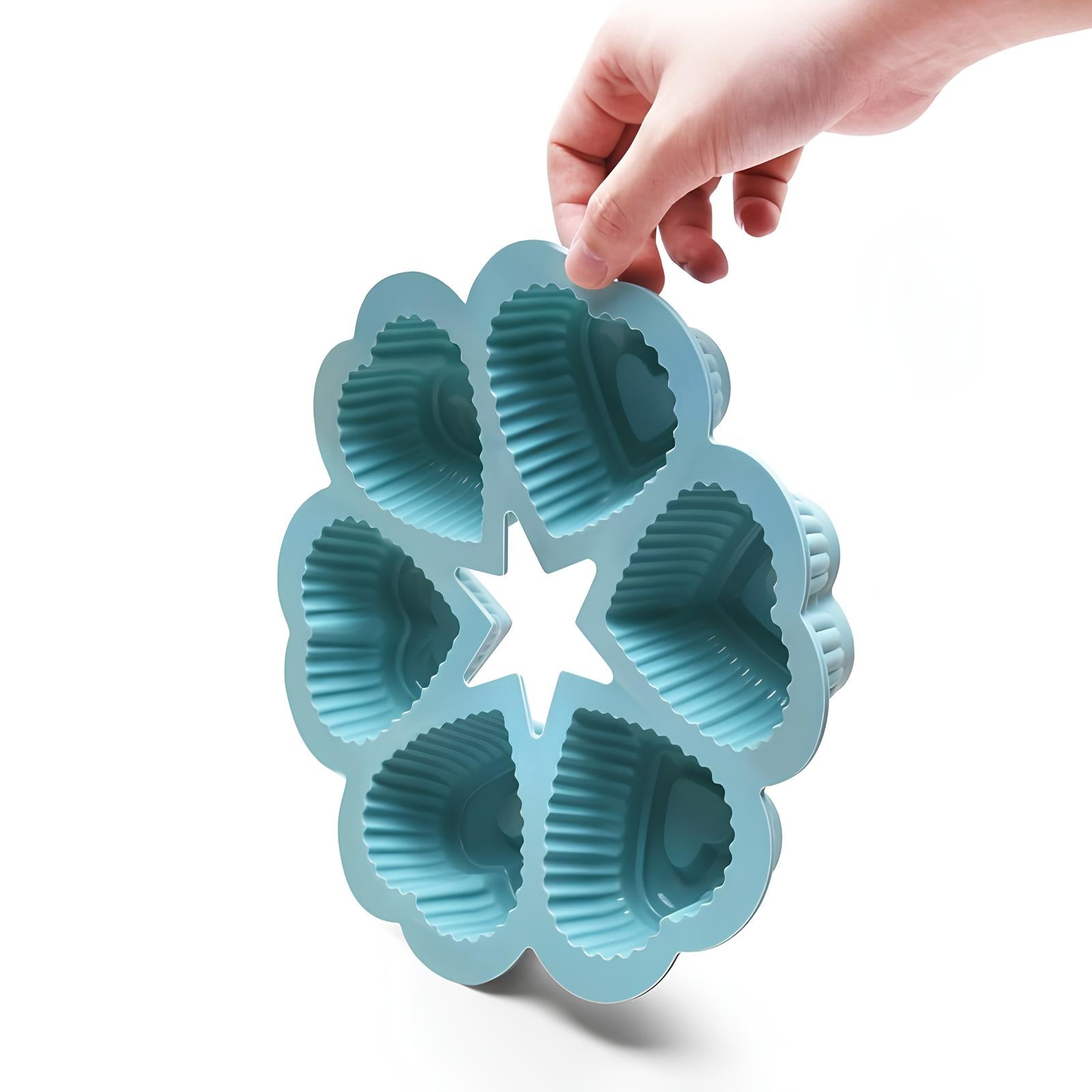 Moule à gâteau silicone en forme de coeur - UstensilesCulinaires