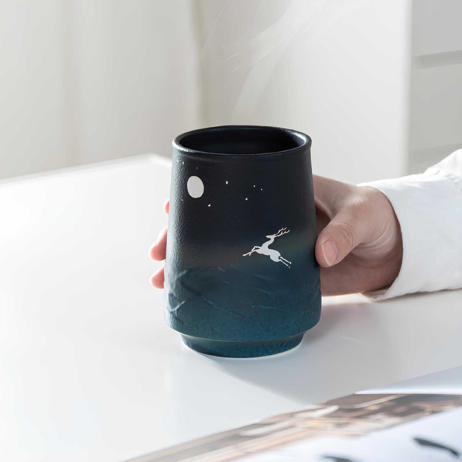Mug en Céramique Noir - Magie Nocturne - UstensilesCulinaires