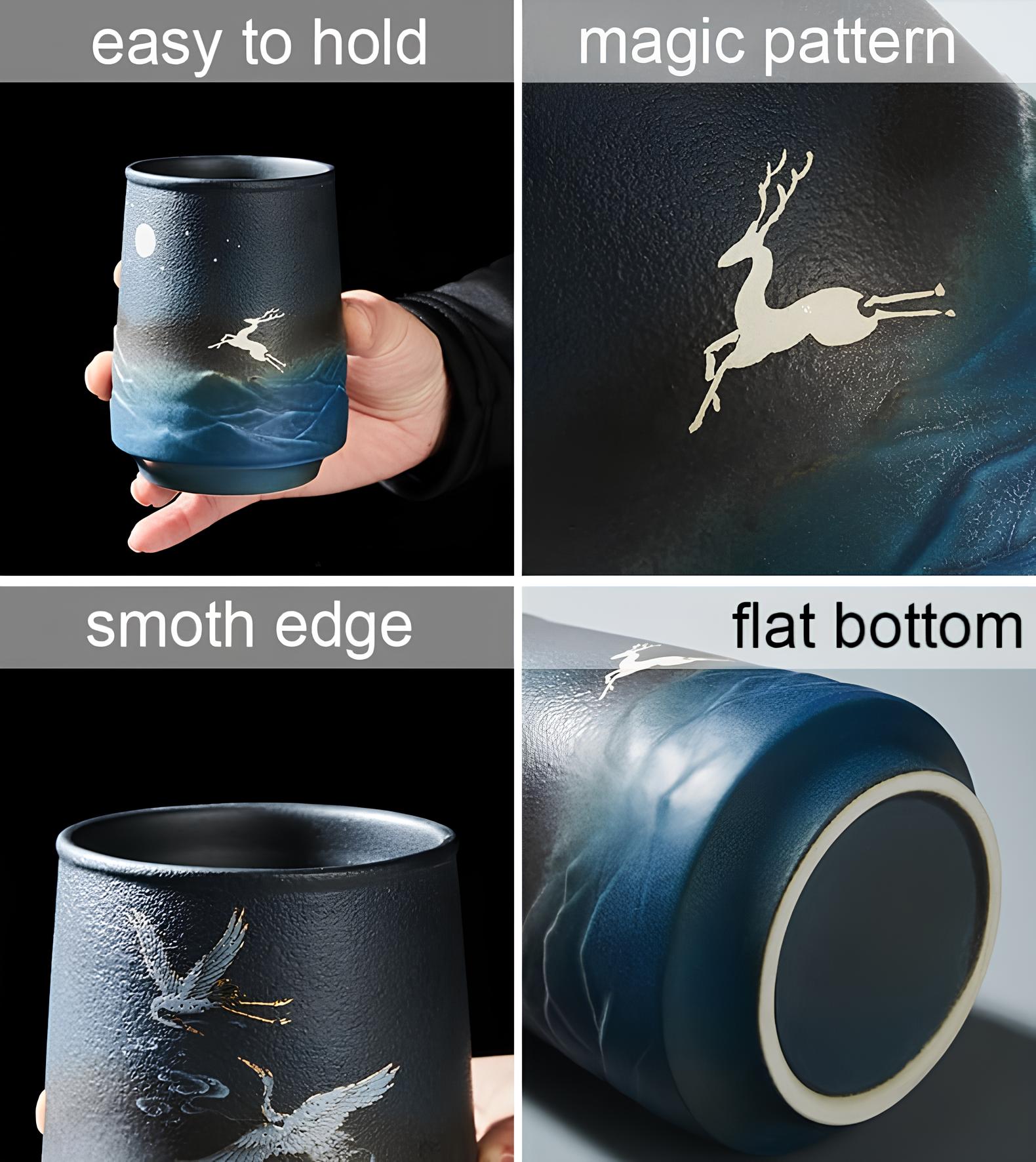 Mug en Céramique Noir - Magie Nocturne - UstensilesCulinaires