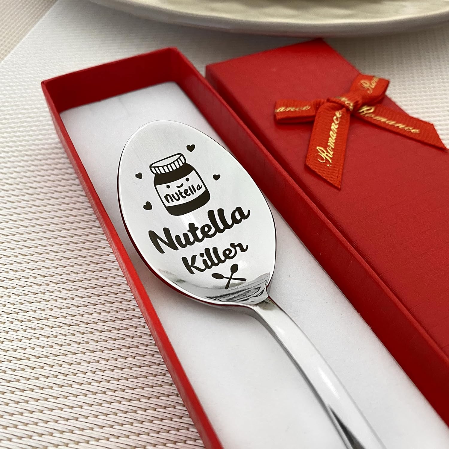 Cuillères à café en acier inoxydable "Tueur de Nutella"