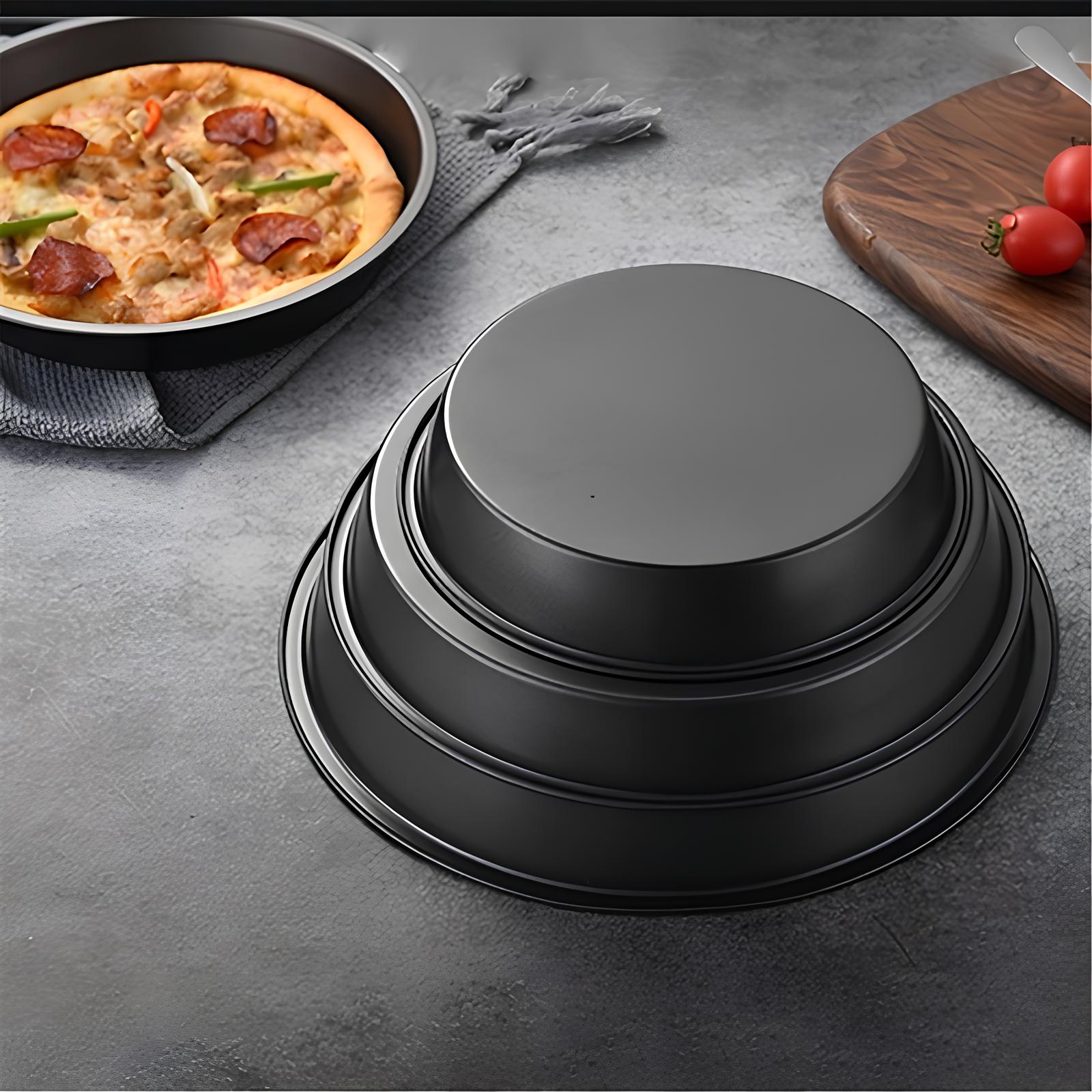 Plat à Four Rond en Acier Inoxydable - UstensilesCulinaires