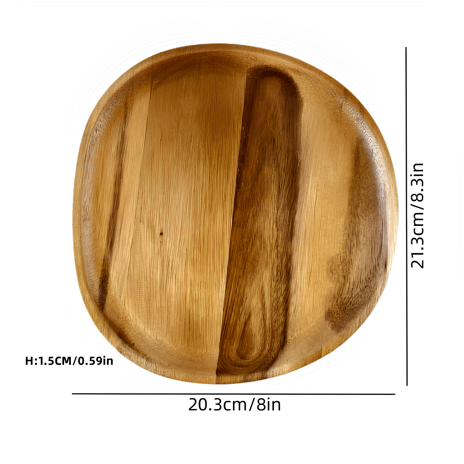 Plateaux de service polyvalent en bois d'acacia
