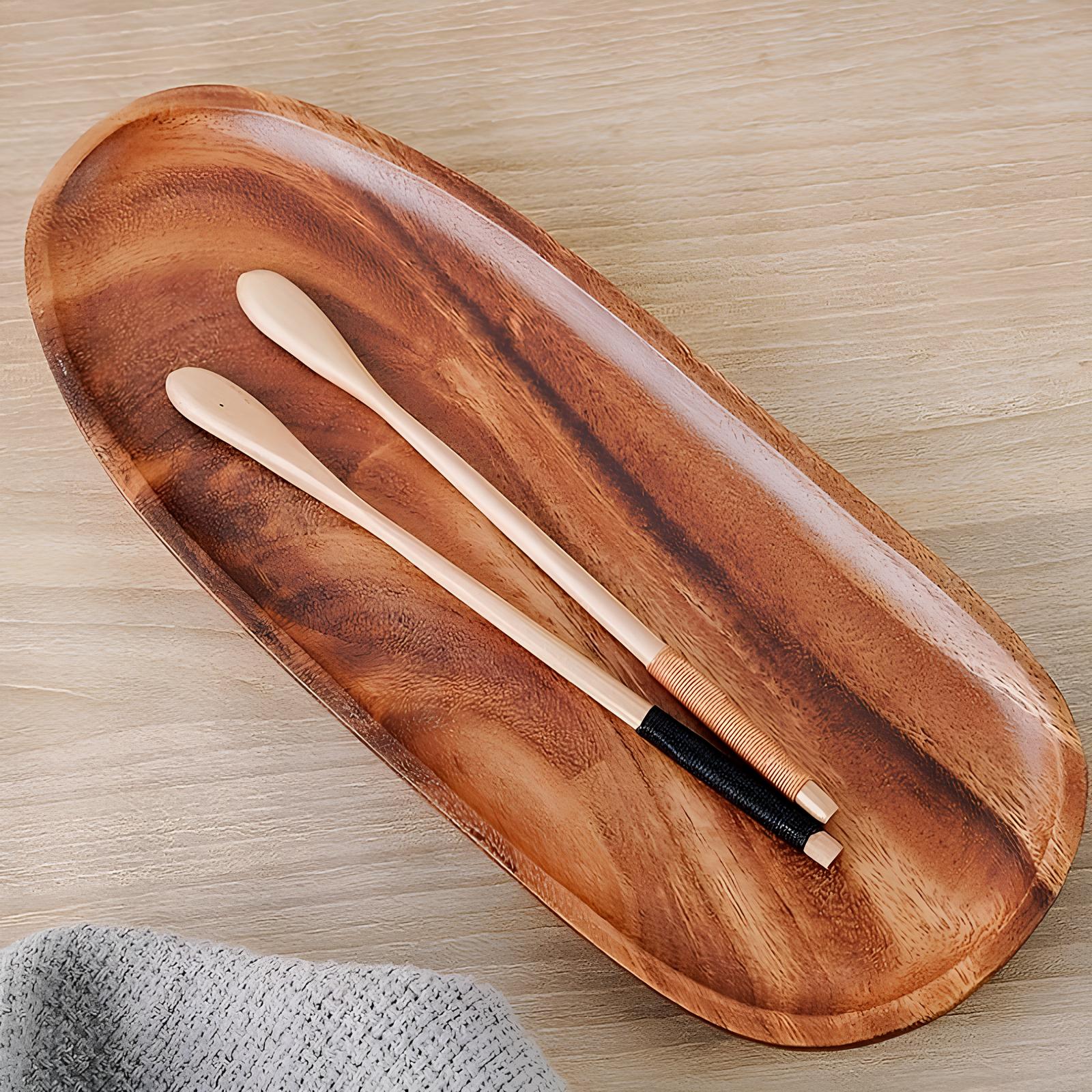 Plateaux de service polyvalent en bois d'acacia