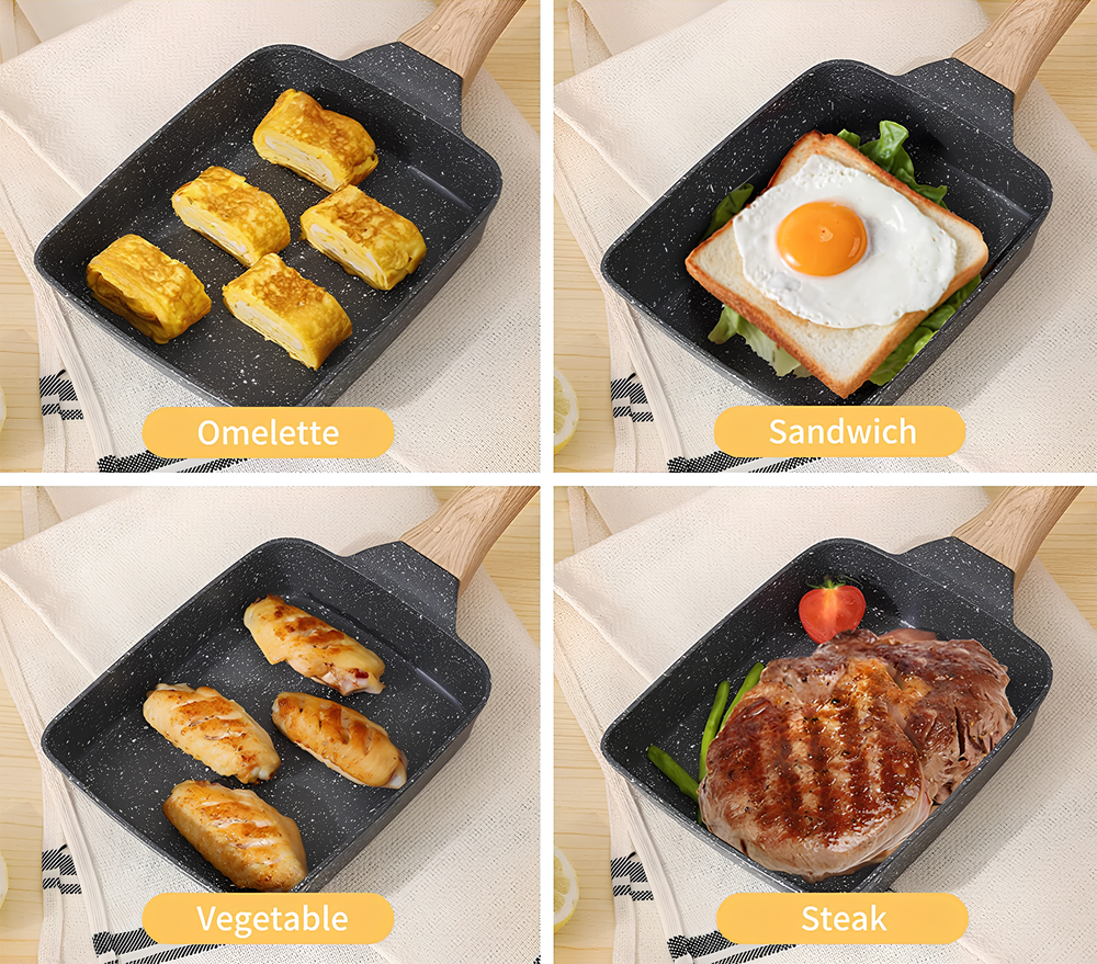 Poêle à omelette tamagoyaki antiadhésive