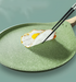 Non-stick crepe pan with geometric pattern handle