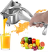 Presse fruits manuel en acier inoxydable - UstensilesCulinaires