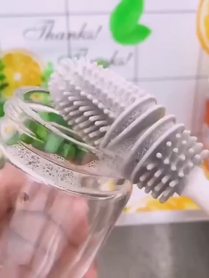 Brosse de nettoyage en silicone à long manche | | Ustensiles Culinaires