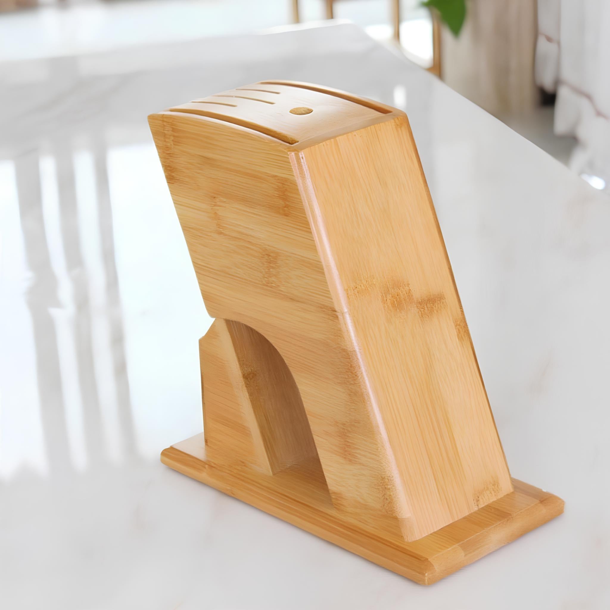 Porte-couteaux de cuisine en bambou - UstensilesCulinaires