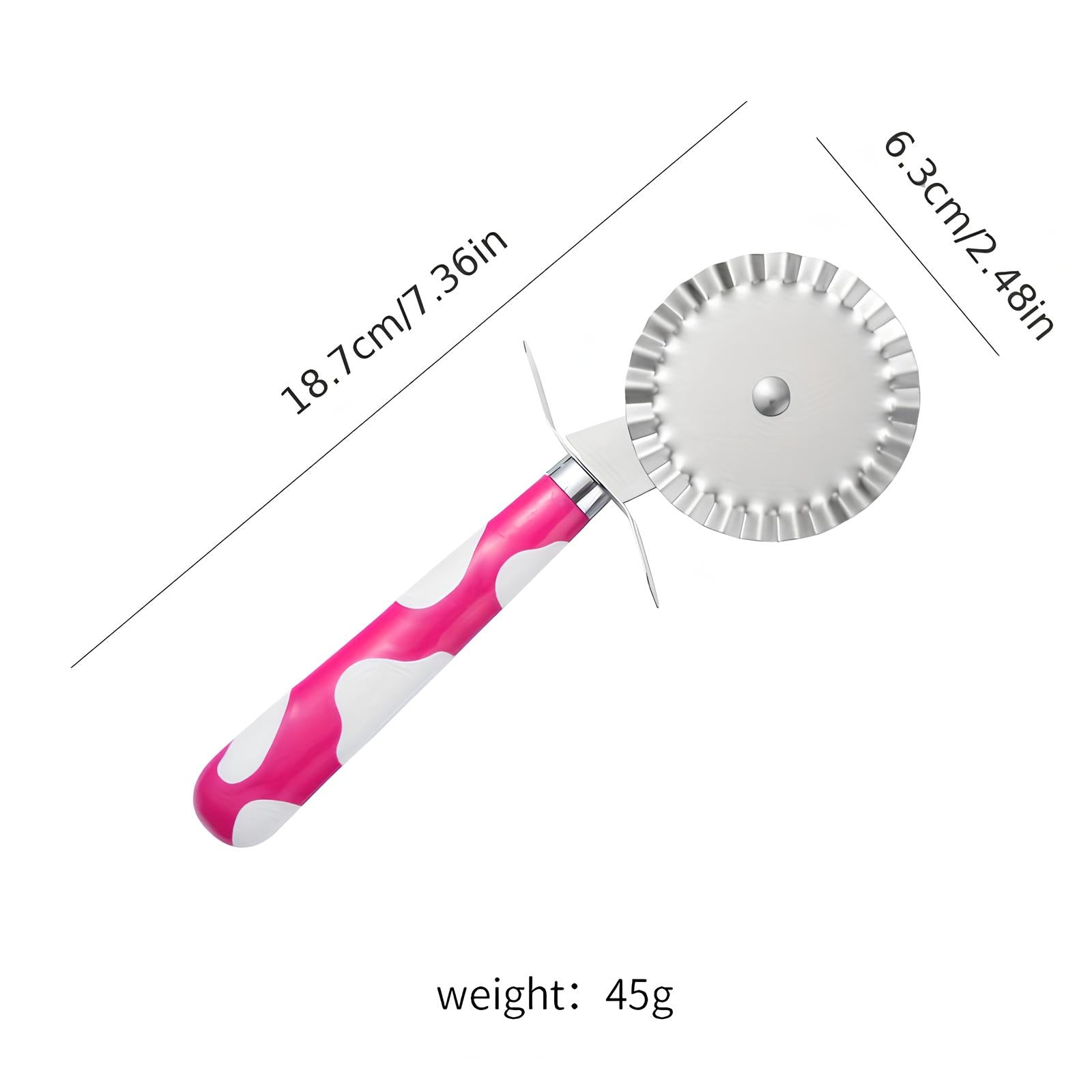 Coupe-pizza en acier inoxydable design - UstensilesCulinaires