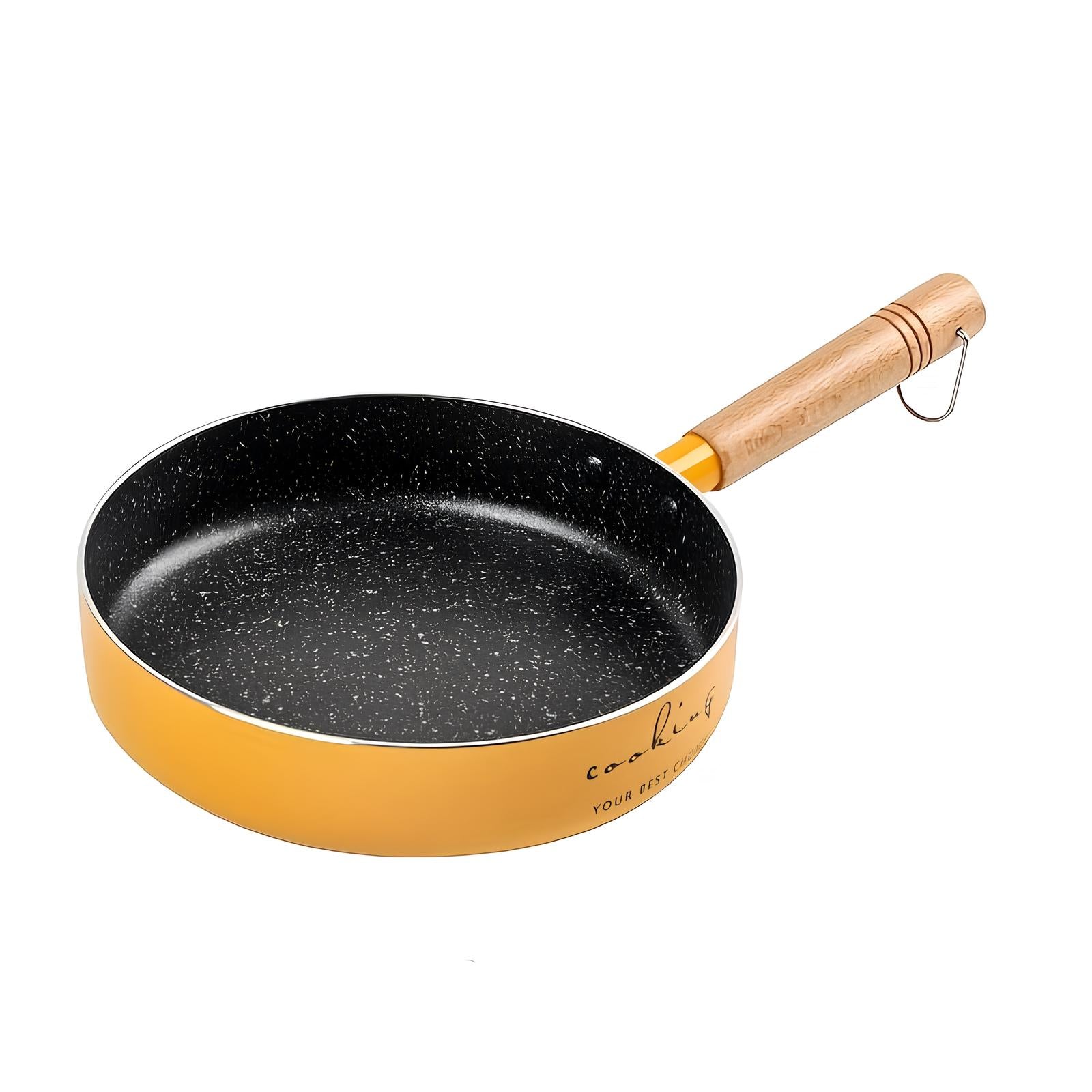 Sauteuse en aluminium avec Manche en Bois de Hêtre - UstensilesCulinaires