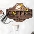 Stickers muraux - Coin Café Effet 3D - UstensilesCulinaires