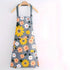 Tablier de cuisine imperméable imprimé floral