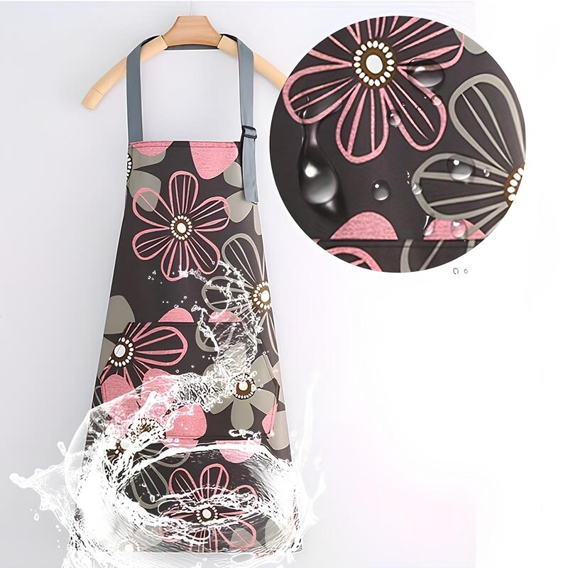 Tablier de cuisine imperméable imprimé floral