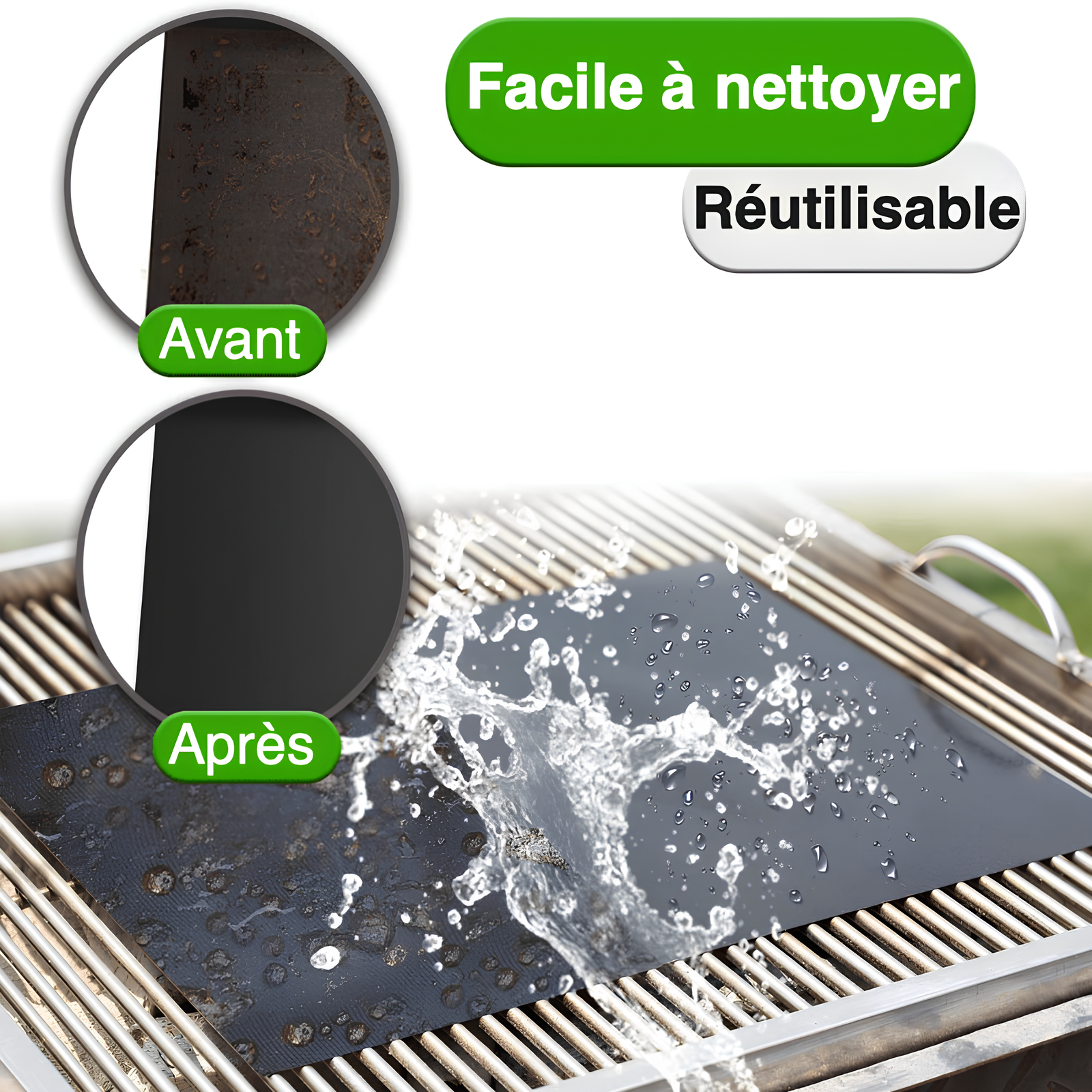 Tapis de cuisson spécial barbecue - UstensilesCulinaires
