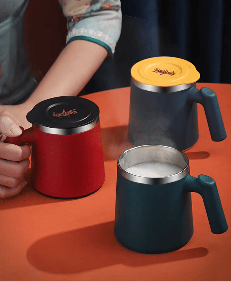 Tasse à café en inox avec couvercle hermétique