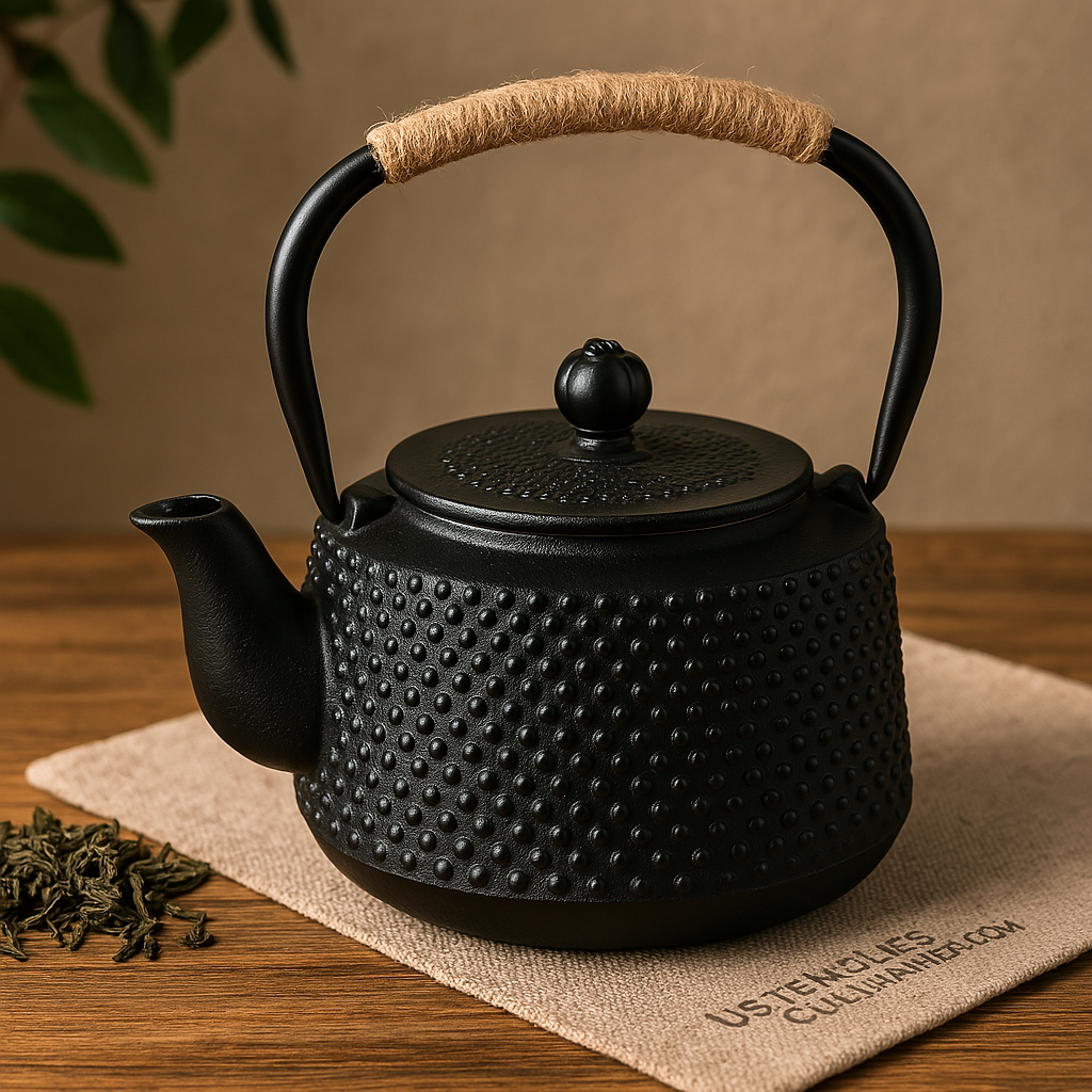 Théière japonaise en fonte noire 850ml - Art du thé