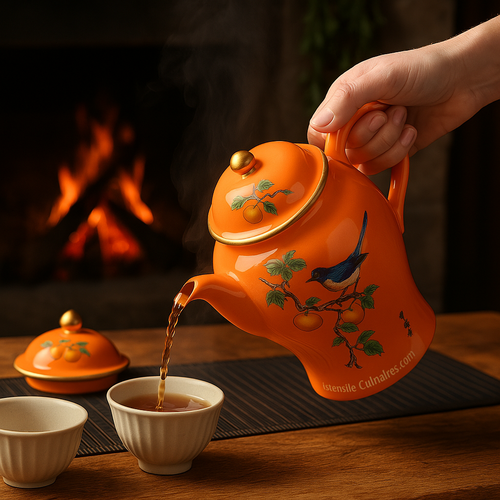 Pot à thé en céramique orientale