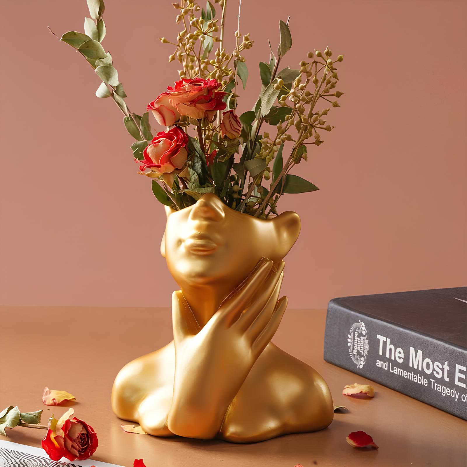 Vase buste en résine : Originalité et élégance - UstensilesCulinaires