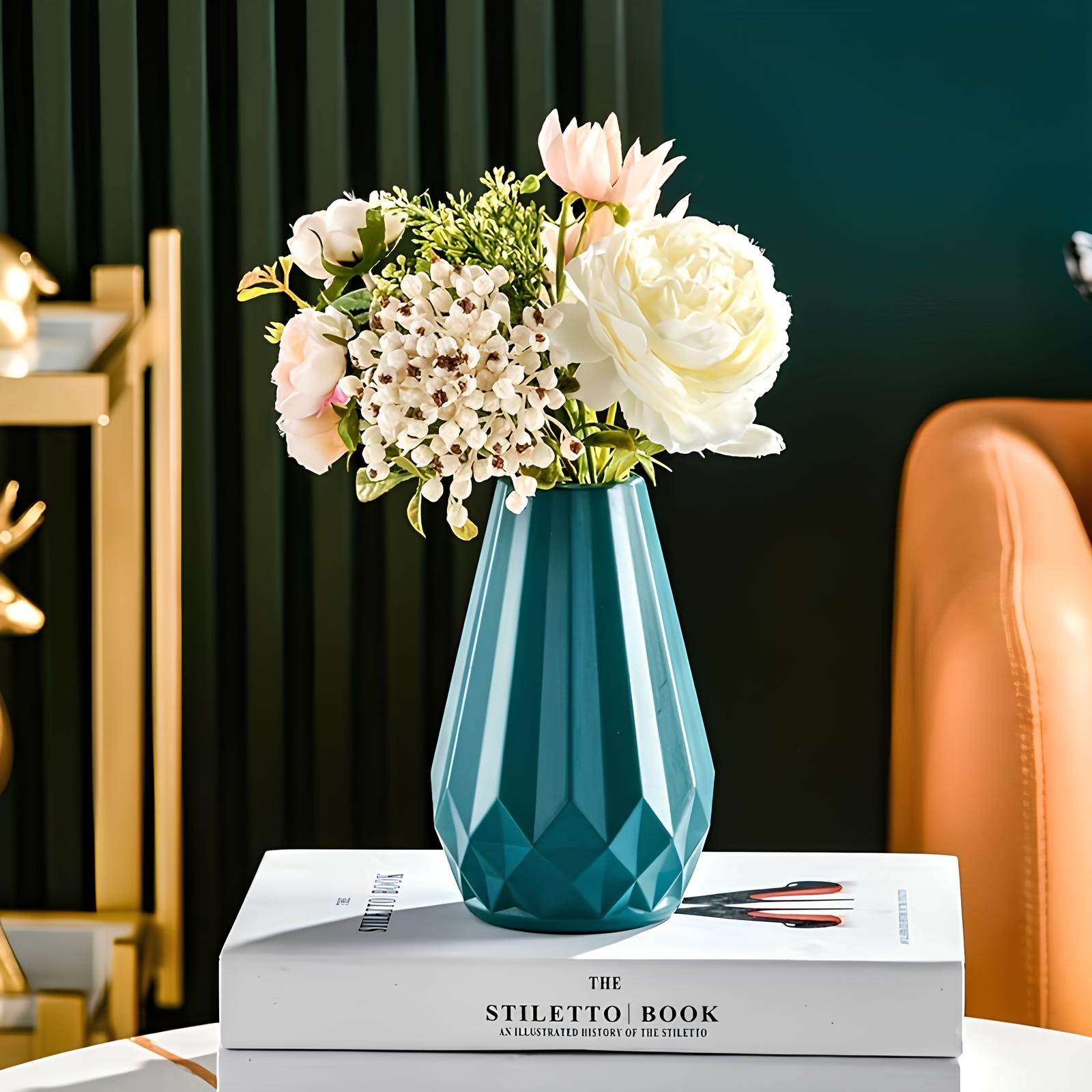 Vase décoratif moderne - Motif géométrique - UstensilesCulinaires
