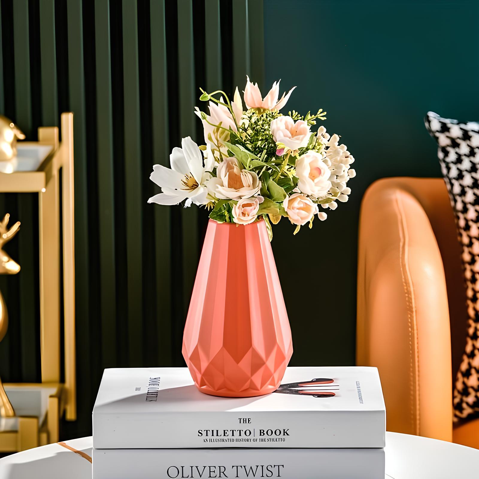 Vase décoratif moderne - Motif géométrique - UstensilesCulinaires