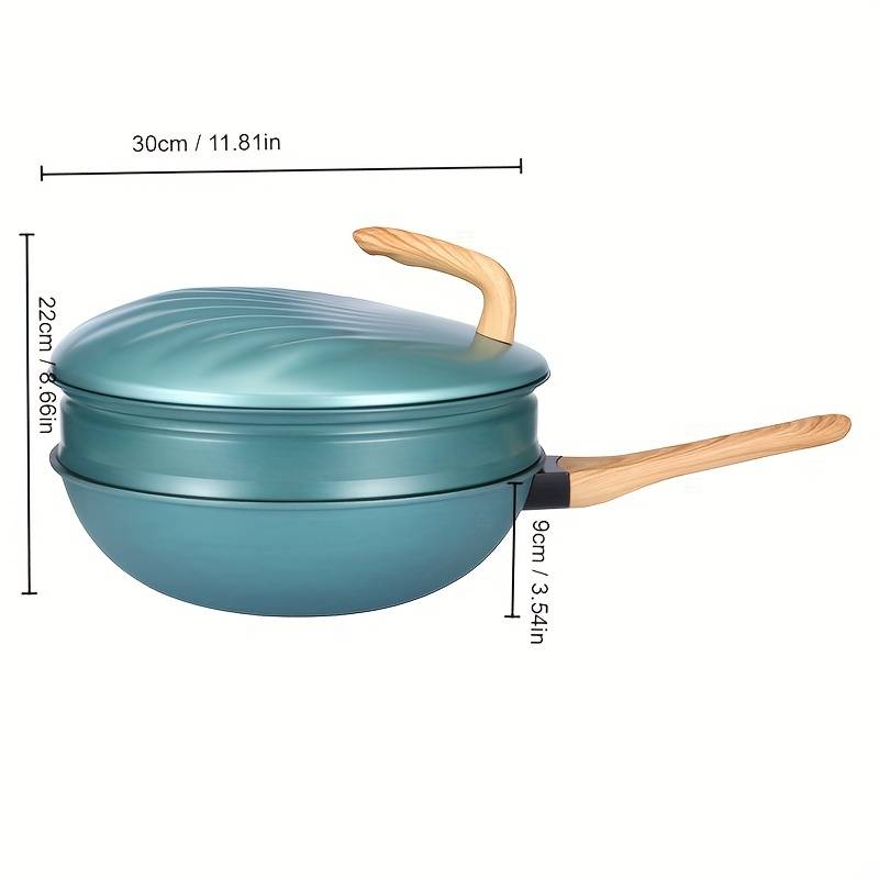 Wok en fonte Antiadhésif - Le coquillage - UstensilesCulinaires