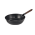 Wok en fonte antiadhésif noir