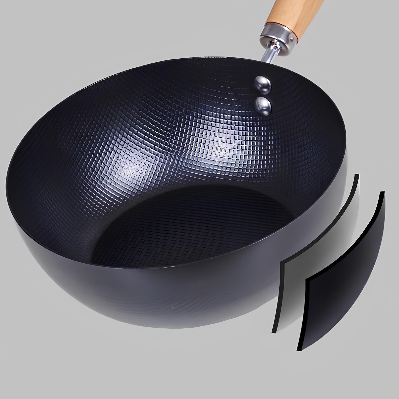 Mini Wok en fonte antiadhésif - UstensilesCulinaires