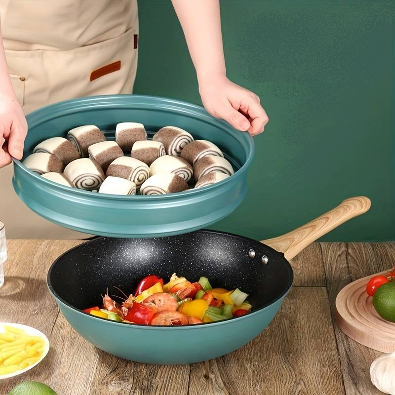 Wok en fonte Antiadhésif - Le coquillage - UstensilesCulinaires