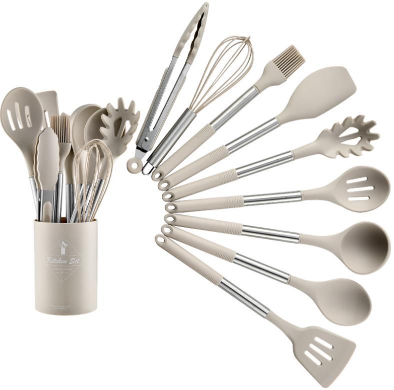 Set d'ustensiles de cuisine en silicone 13 pièces - UstensilesCulinaires