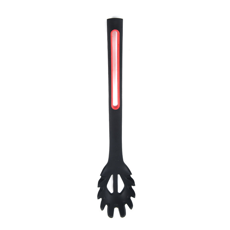Ustensiles de cuisine noir et rouge en silicone - UstensilesCulinaires