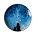 Assiette poterie artisanale | Assiette plate nocturnes | Ustensiles Culinaires 