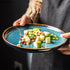 Assiette bleu turquoise | Assiette plate  | Ustensiles Culinaires 