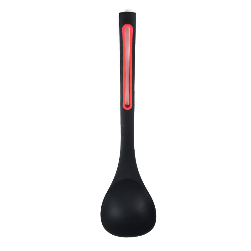 Ustensiles de cuisine noir et rouge en silicone - UstensilesCulinaires