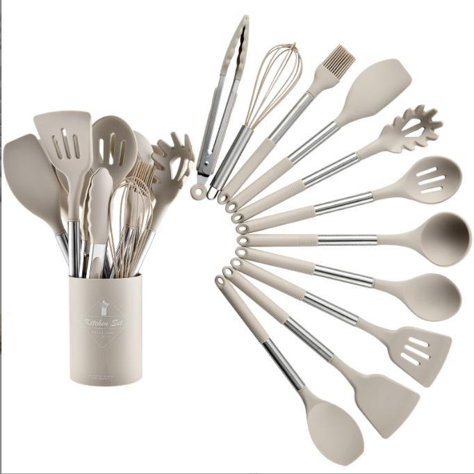 Set d'ustensiles de cuisine en silicone 13 pièces - UstensilesCulinaires